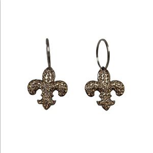 Raviani NWT Swarovski Crystal Fleur De Lis Keychain